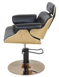Mikaela Cutting Chair - Gold Disc Base - KK Hair